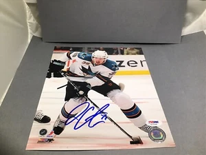Logan Couture signed San Jose Sharks 8x10 Foto handsigniert PSA/DNA COA 1D - Bild 1 von 4