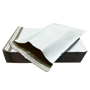 UOFFICE 500 Buste Poly Mailers 14,5x19" - #6 Buste Buste Bianche Autosigillanti - Foto 1 di 11