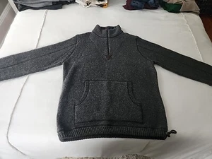 LL Bean Lambs Lana Pescador Suéter Talla L Gris Carbón - Imagen 1 de 7