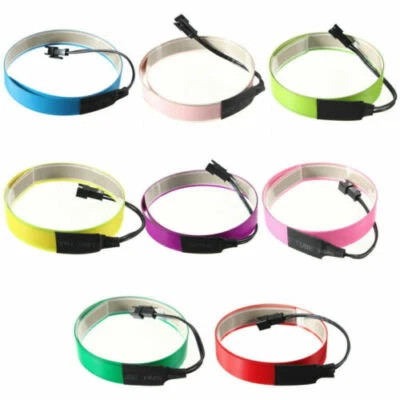 1pcs Battery Powered 1x100cm Flexible EL Strip Light For Party TV Decoration CW - Image 1 of 4