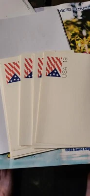 US. UX153. 19c. USA Flag. Postal Card. MNH. 1991 Lot Of 11 - Image 1 of 2