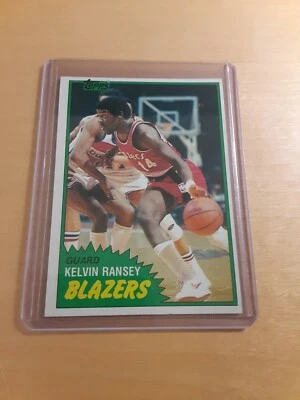 1981/82 Topps #88 West KELVIN RANSEY Portland Trail Blazers Basketball Card,(NM) - Image 1 of 2