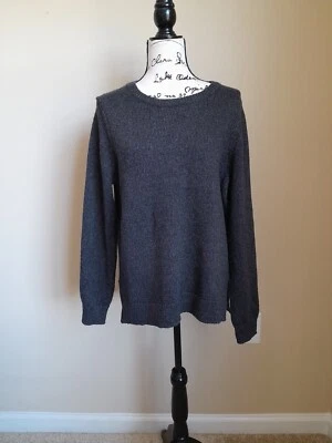 Lord & Taylor Suéter Gris Metálico Cuello Redondo Clásico Jersey Mujer L Foto 1 de 4