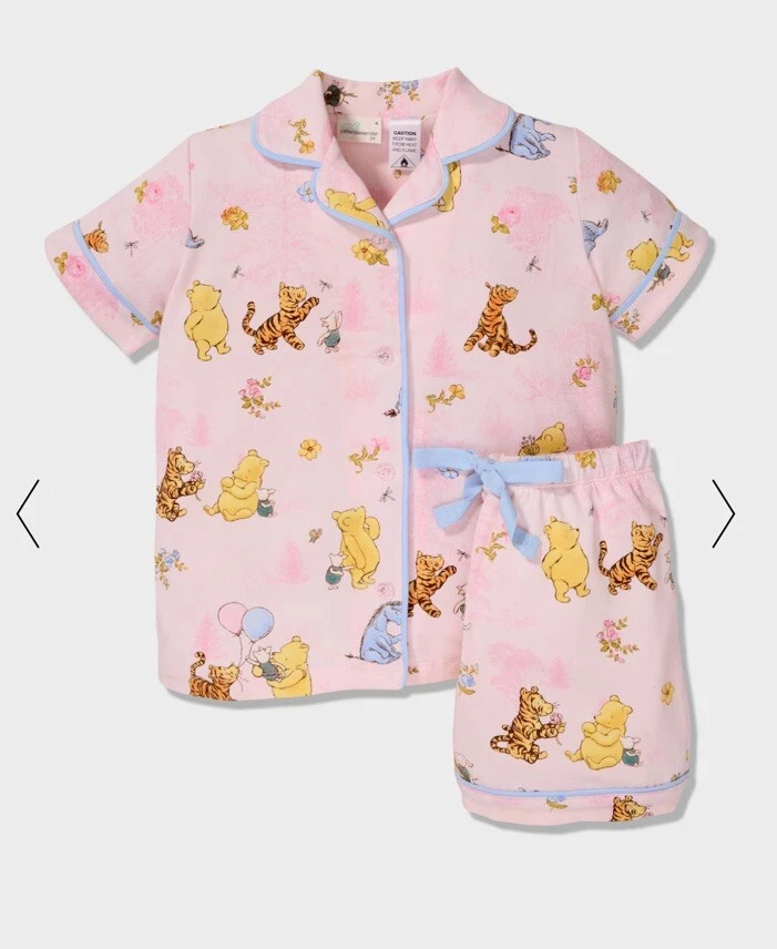 Peter Alexander Girls Winnie The Pooh Classic PJ Set Size 8 Yrs RRP$69.95 - image 1 of 4