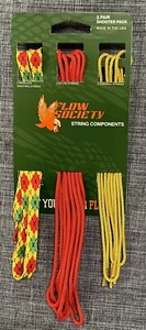 Flow Society 3 Pair Shooter Pack String Components  La Crosse Shoelaces - Picture 1 of 2