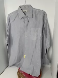 Nordstrom Para Hombre Ajuste Blanco Abotonado Azul Púrpura Cuadros Talla 16.5-33 - Imagen 1 de 6