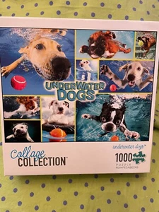 Buffalo Games Collage Collection Underwater Dogs 27X20 Puzzle 1000 Pcs NEW - Picture 1 of 2