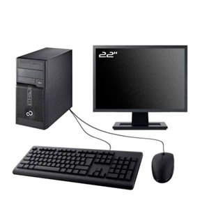 PC Fujitsu Esprimo P400 Bildschirm 22 " Intel I3-3220 RAM 16Go SSD 480Go W11 - Bild 1 von 6