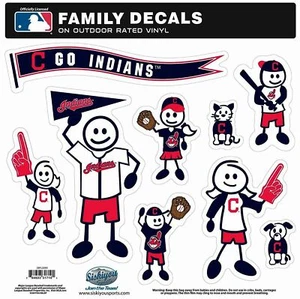 Cleveland Indians Outdoor bewertet Vinyl Familie Aufkleber MLB lizenzierter Baseball - Bild 1 von 3