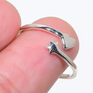 925 Sterling Silver Handcrafted Jewelry Cluster Ring Size 9.5 - Picture 1 of 7