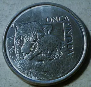 Brazil 50 cruzeiros reais reales 1993 or 1994 Mother Jaguar And Cub km629 - Picture 1 of 2