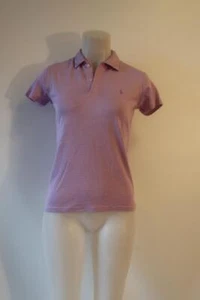 Womens Ralph Lauren Golf Lavender Lilac Striped Cotton Top Shirt XS * - Picture 1 of 7