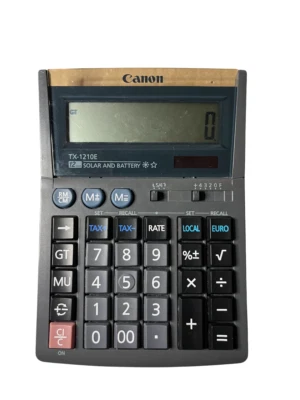 Canon TX-1210E Solar Calculator Calculator 12 Digit Desktop Calculator - Image 1 of 4