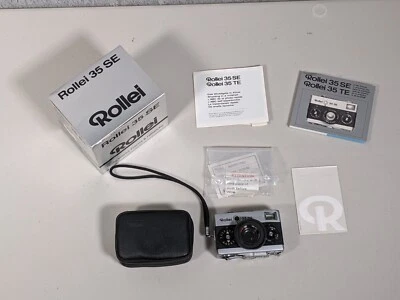 Cámara fotográfica Rollei 35 SE (negra) 35 mm con lente Sonnar 40 mm f/2,8, caja, estuche, RARA Foto 1 de 4