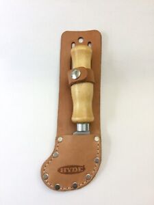 Hyde Leather Belt Sheath & Curved Utility Knife Tool