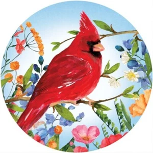 NEW 2023 CARDINAL & WILDFLOWERS SUNCATCHER - Picture 1 of 1
