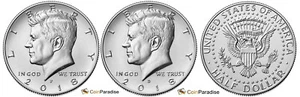 2018 BU Kennedy Half Dollars P&D set 2 coins from BU Rolls CP2446 - Picture 1 of 1
