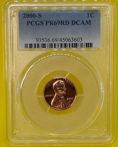 2000 S Lincoln Memorial Cent Proof PCGS PR69 DCAM - Picture 1 of 4