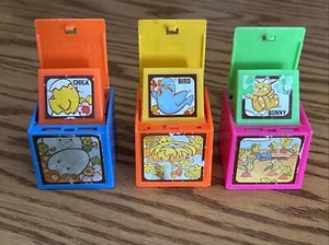 Mattel Preschool Pop Up Blocks Lot Of 3 Hong Kong 1972 - Picture 1 of 5