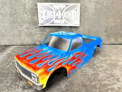 CUSTOM PAINTED RC TRUCK BODY ARRMA KRATON 6S TRAXXAS E-REVO T/E MAXX CHEVY C-10 - Image 1 of 4