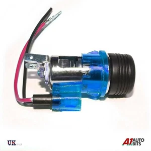 Blue 12v Auxilary Car Cigarette Lighter Kit Cig Socket Aux Satnav mobile charger - Picture 1 of 4