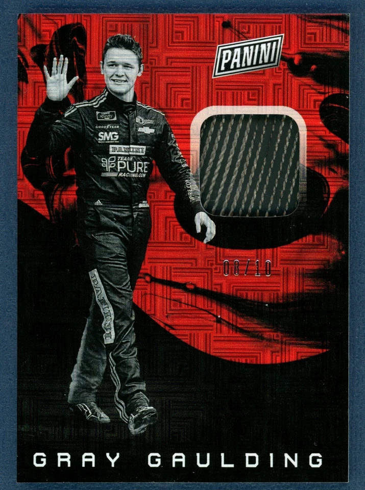 2019 Panini-The National Red Escher Squares Gray Gaulding 8/10 #GG - Image 1 of 2