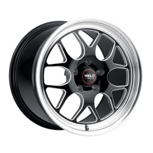 WELD RACING Solana Drag S160 17X10 5X127 Offset 38 Gloss Black Milled (Qty of 4) - Picture 1 of 4