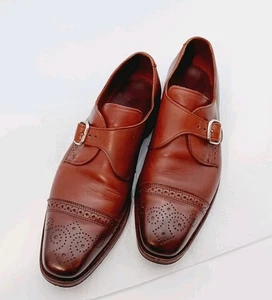 Allen Edmonds Men's Franciscan Brown Monk Strap Buckle Shoes 10.5D - Picture 1 of 9