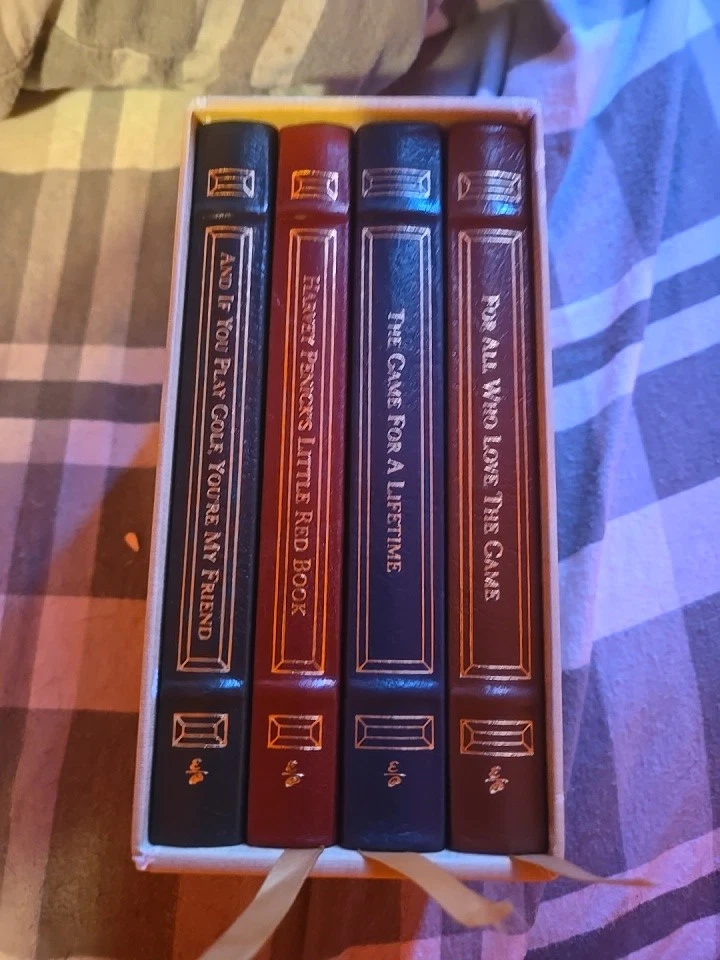 Harvey Penick  The Game of Golf 4 Volumes Leather Bound in Slipcase Foto 1 de 4