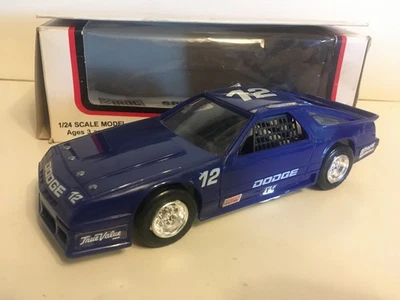 1990 Race of Champions 1:24 Diecast Scale IROC Racing Blue Dodge Daytona #12 - Image 1 of 4