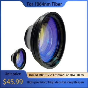 175*175mm Field F-theta Scan Lens M85 Thread For 30W-100W Laser Engraver US Ship - Picture 1 of 17