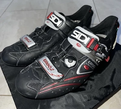 SIDI Ergo 2 Carbon Cycling Road Shoes -  Black 11.5 (US) / 45.5 (EU) - Image 1 of 4