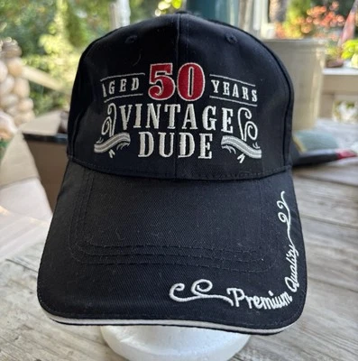 Boné de beisebol novo IDADE 50 ANOS vintage cara chapéu o homem o MITO a LENDA. - Imagem 1 de 4