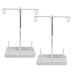 2 Pcs Sewing Machine Spool Holder Charming Plastic Thread Organizer - Picture 1 of 12