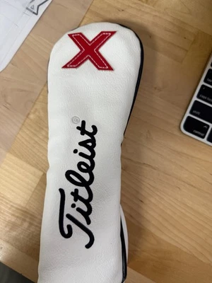 Titleist Hybrid Headcover - White Leather - Image 1 of 4