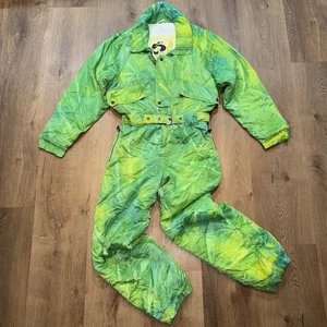 Vintage 80er Skianzug Damen Einteiler Schneeanzug Snow Bib 5th Avenue Retro US 36 - Bild 1 von 19