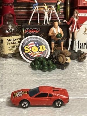 Hot Wheels Blackwalls 1977 Ferarri Racebait 308 1:64 rojo diecast usado excelente estado HK Foto 1 de 4