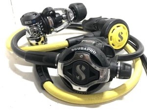 Scubapro MK25 Evo S620ti & R095 Octo Regulator Set (Yoke) + Inflator Hose - Picture 1 of 22