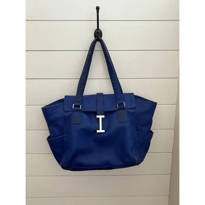 Cartera de cuero azul Chevy Malibu 2013 edición limitada Isaac Mizrahi Foto 1 de 4