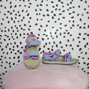 OshKosh Blue Open Toe Adjustable Girls Sandals Size Toddler 11 - Picture 1 of 7