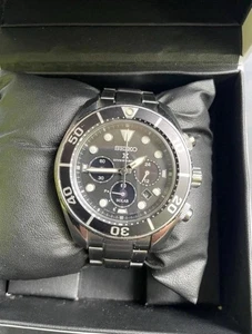Seiko Solar 200m Chronograph men’s Divers Watch VGC - Picture 1 of 6