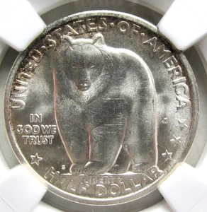 1936-S BAY BRIDGE Commemorative Silver Half Dollar 50c~NGC MS64 - Picture 1 of 4