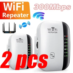 Repetidor WLAN WiFi Extender Amplificador de Señal Reverster 300Mbps 2.4GHz Rou- - Imagen 1 de 12