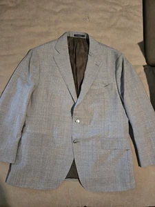 Blazer SuitSupply US 50S La Spalla Chaqueta Gris Vitale Barberis Canonico 2 Botones - Imagen 1 de 11