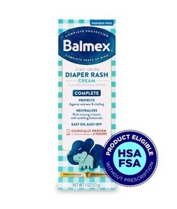 Balmex Complete Protection Diaper Rash Cream Size 4.oz Balmex Baby - Picture 1 of 4