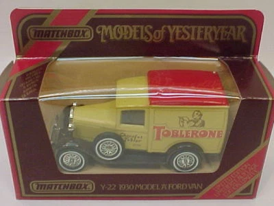 1984 MATCHBOX MODELS OF YESTERYEAR 1:40 SCALE Y-22 1930 MODEL A TOBLERONE NEW IN - Image 1 of 4