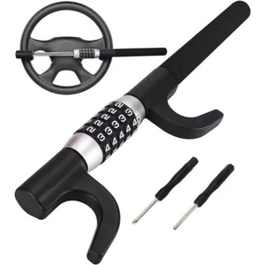 Car Steering Wheel Lock Car Anti-Theft Device, Heavy Duty Car Digit Combination - Picture 1 of 7