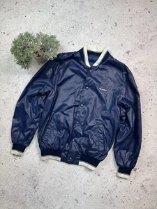 Vintage Umbro Bomber Jacket Soccer Football Size L Blue  - Picture 1 of 23