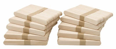 ZOLLNER24 500 Holzspatel Mundspatel Wachsspatel Haarentfernung Bastelstäbchen 1,8x15 cm