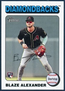 Blaze Alexander 2024 Topps Heritage High Number White Border RC Parallel #629 - Picture 1 of 2